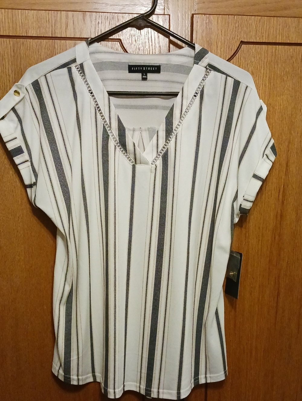 NWT Size Large Fifty Street Top